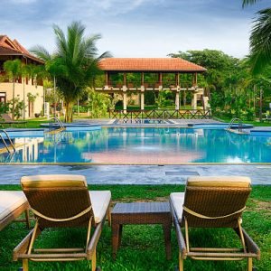 summer swimming pool. Tropical country Sri Lanka
